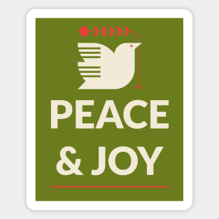 Peace and joy Sticker